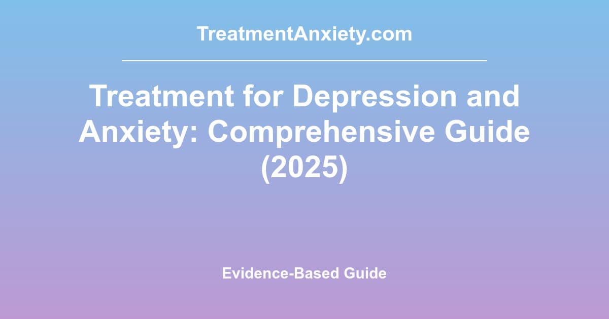 Treatment for Depression and Anxiety: Comprehensive Evidence-Based Guide (2025)