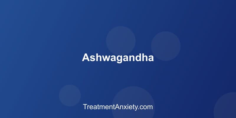 Ashwagandha root and powder, used as a natural supplement for anxiety