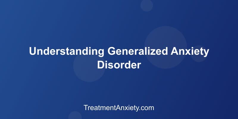 Conceptual image representing the pervasive nature of worry in GAD